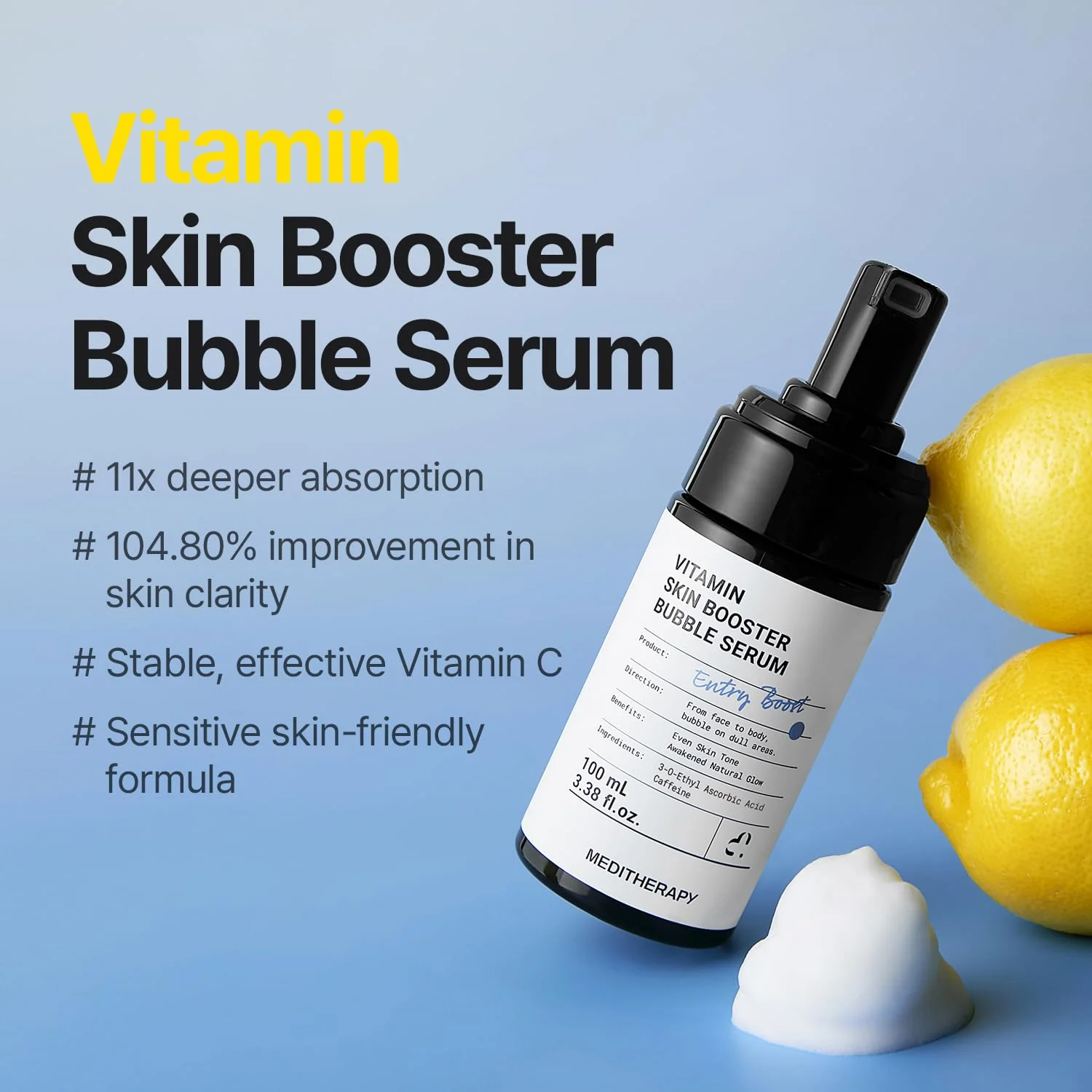 [New drop] Vitamin Skin Booster Bubble Serum – Non-Irritating Gentle Daily Brightening - Image 2