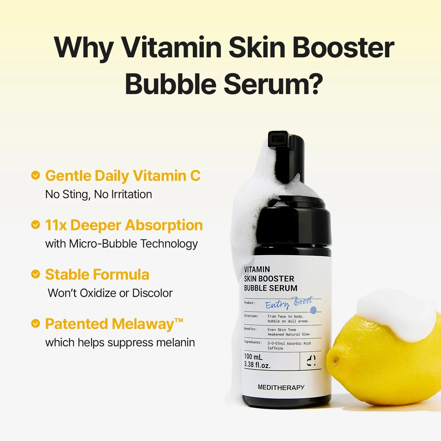 [New drop] Vitamin Skin Booster Bubble Serum – Non-Irritating Gentle Daily Brightening - Image 4