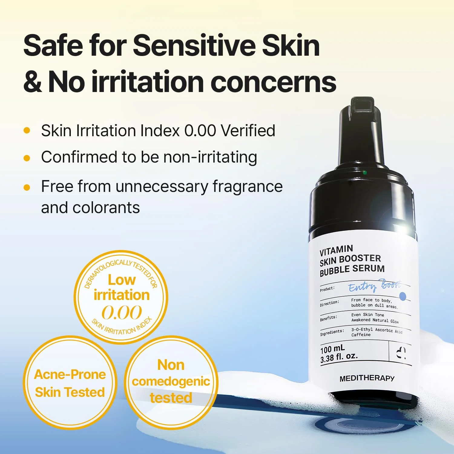[New drop] Vitamin Skin Booster Bubble Serum – Non-Irritating Gentle Daily Brightening - Image 9