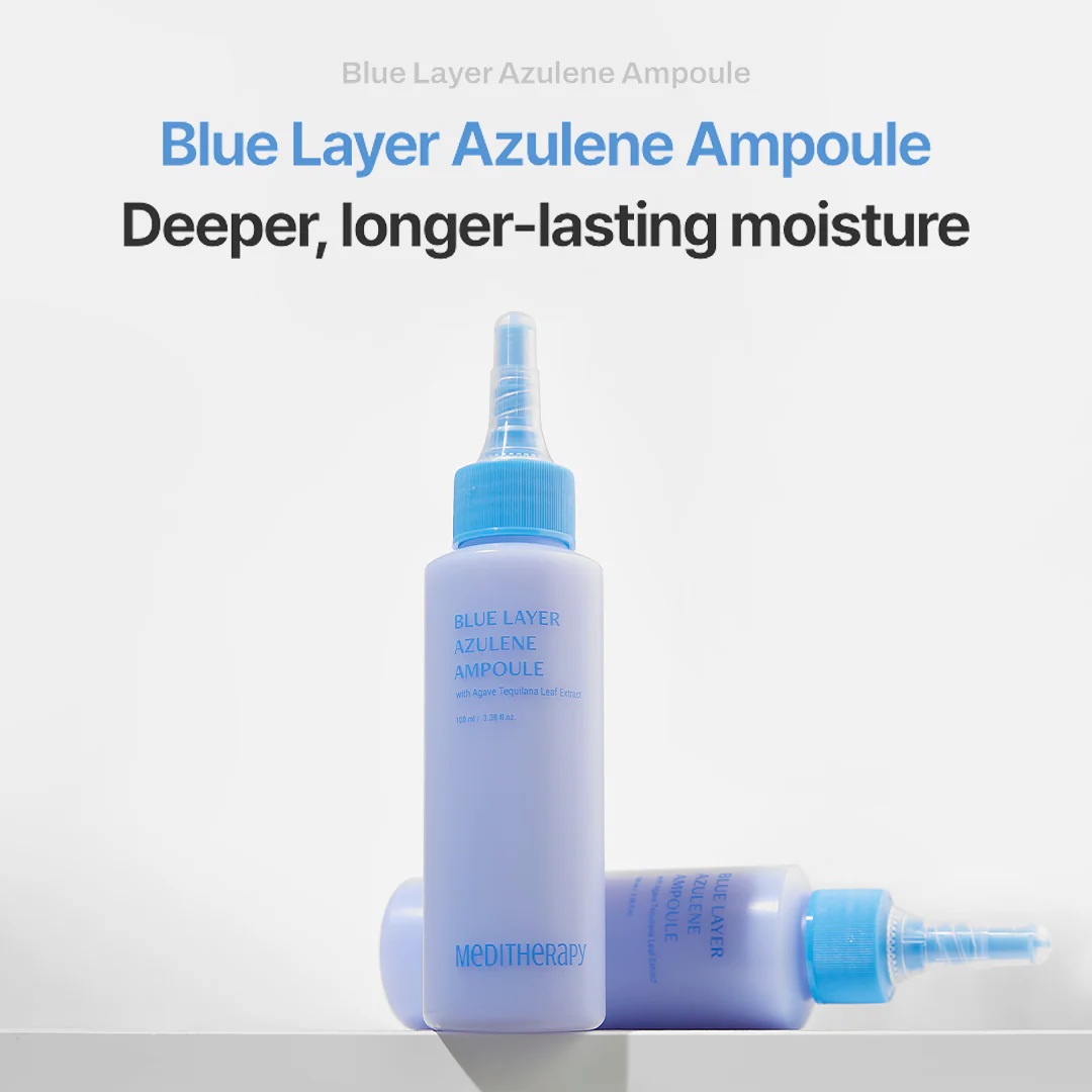 Bluelayer Ampoule Jet + Azulene Ampoule + Dome Mask + Water Cream - Image 9