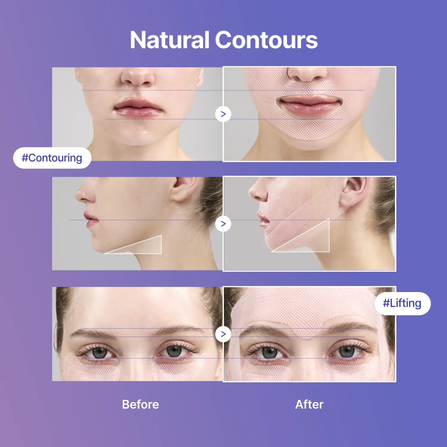 Tension Up Collagen Mask – V Line Facelift & Hydrating Facial Mask for Baby-Soft Skin - Image 4